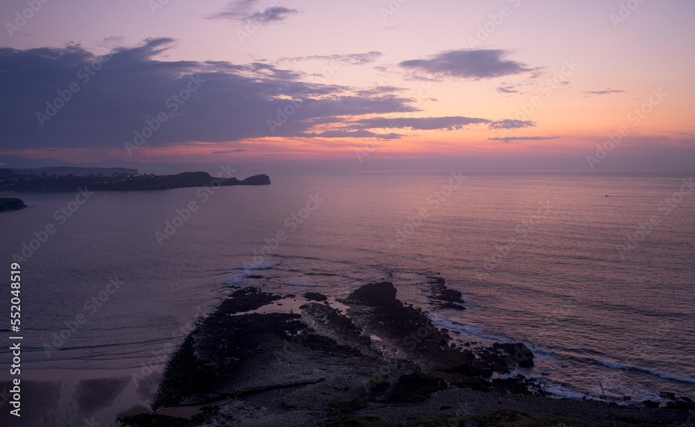 Cliffs in Cantabric Sea, Cantabria, Spain