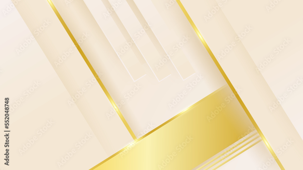 Obraz premium Luxury gold background with beige and white gradient color