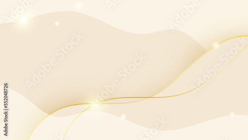 Luxury gold background with beige and white gradient color