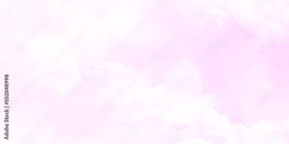 Watercolor soft pink sky background