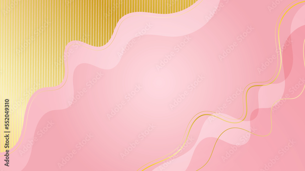 Luxury golden line background pink shades in 3d abstract style , Valentines day concept, Illustration from vector about modern template deluxe design. Luxury golden line background pink shades in 3d abstract style , Valentines day concept, Illustration from vector about modern template deluxe design.