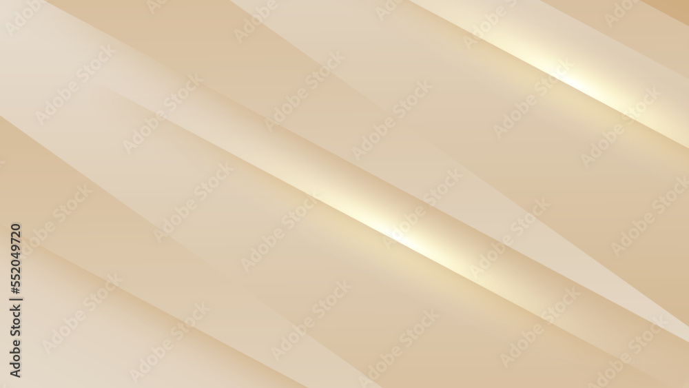 Abstract golden background with white and beige luxury glitter shapes. Golden lines luxury on cream color background. Gold elegant realistic paper cut style 3d. Vector illustration Abstract golden background with white and beige luxury glitter shapes. Golden lines luxury on cream color background. Gold elegant realistic paper cut style 3d. Vector illustration