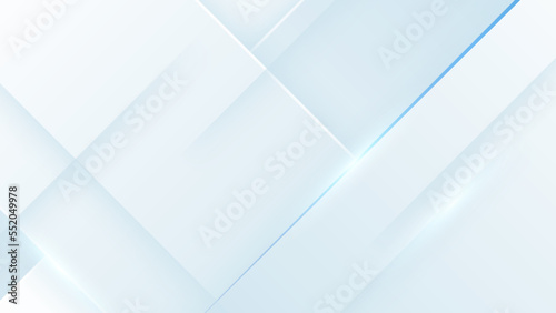 Fototapeta Naklejka Na Ścianę i Meble -  Abstract light blue background with soft white gradient color. Vector illustration abstract graphic design banner pattern presentation background web template.