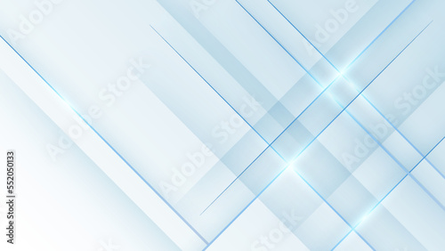 Abstract light blue background with soft white gradient color. Vector illustration abstract graphic design banner pattern presentation background web template. © Badr Warrior