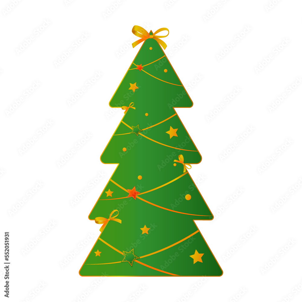 christmas tree isolated on white background christmas tree isolated on white background