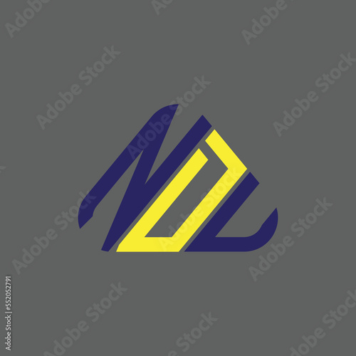 NOU letter logo creative design with vector graphic, NOU simple and modern logo. photo