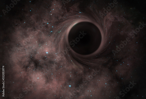 Black hole. This image elements furnished by NASA.