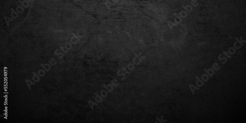 Dark black and blue stone concrete grunge wall texture and backdrop background anthracite panorama. Panorama dark black or blue slate background or texture. 
