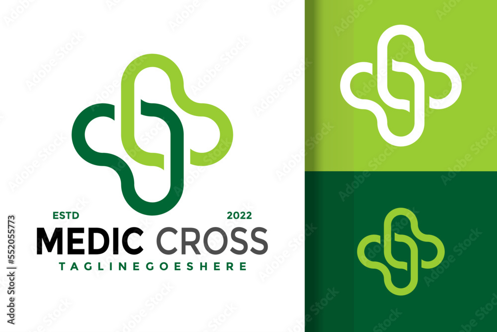 Medical Cross Company Logo Design Vector Illustration Template Medical Cross Company Logo Design Vector Illustration Template