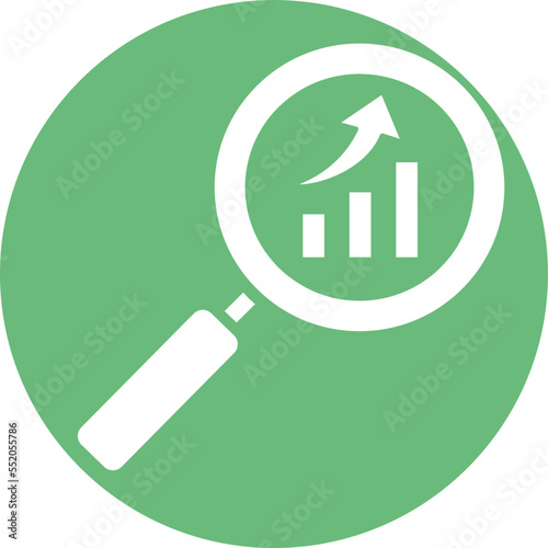 Search Chart Vector Icon
