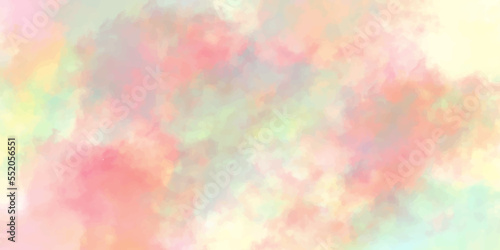 Abstract colorful watercolor background with colorful smoke, colorful watercolor background for wallpaper, decoration, graphics design, web design and for making painting.>< 