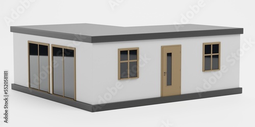 Realistic 3D Render of Stylised House