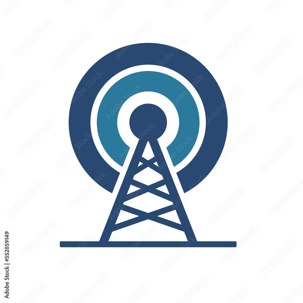 Tower cellular communication logo design template vector illustration Tower cellular communication logo design template vector illustration