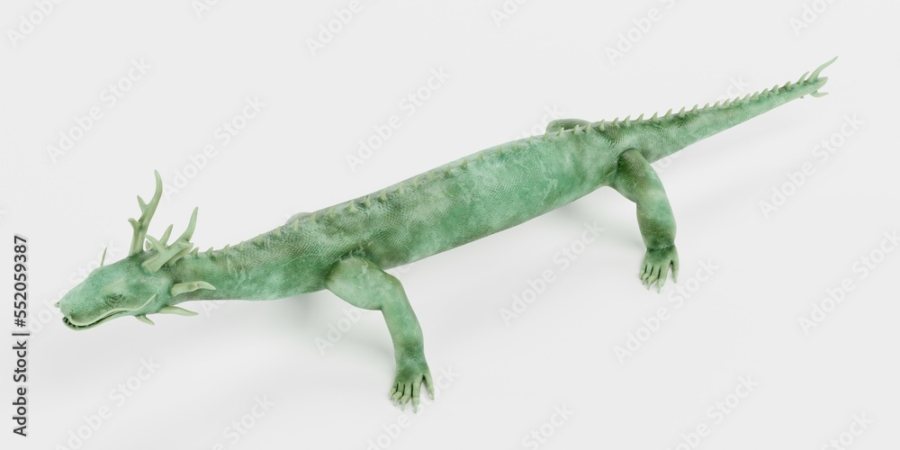 Realistic 3D Render of Chinese Dragon Statue Realistic 3D Render of Chinese Dragon Statue