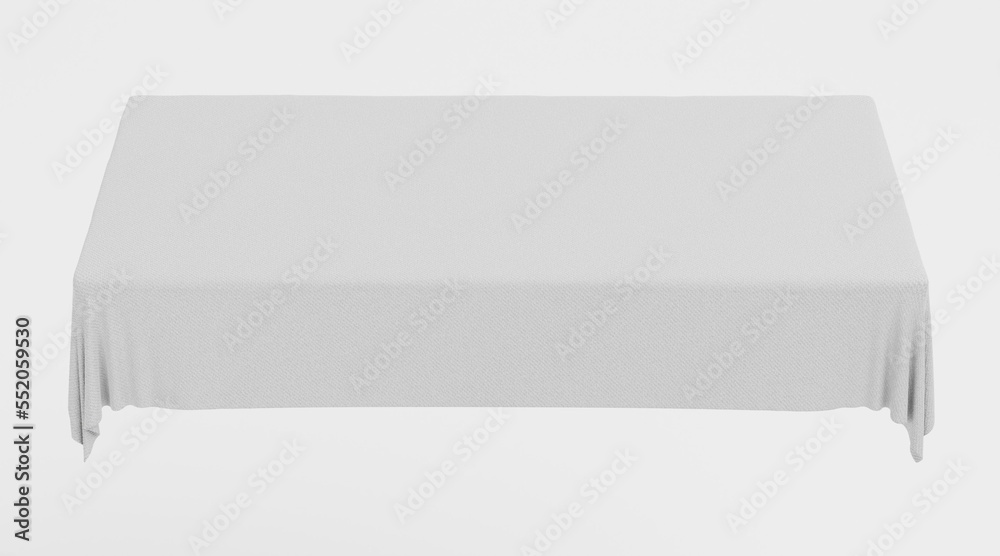 Realistic 3D Render of Tablecloth