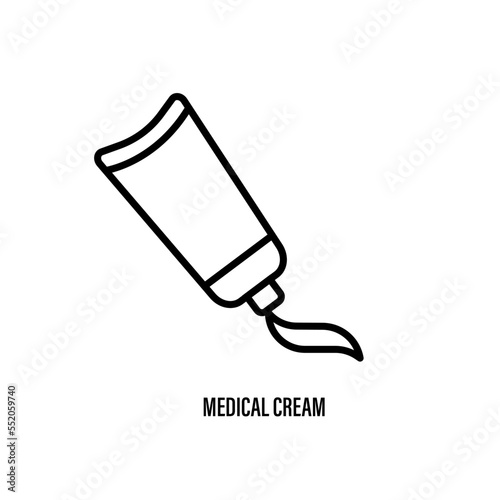 medical tube cream icon. isolated on white background. cream icon.
