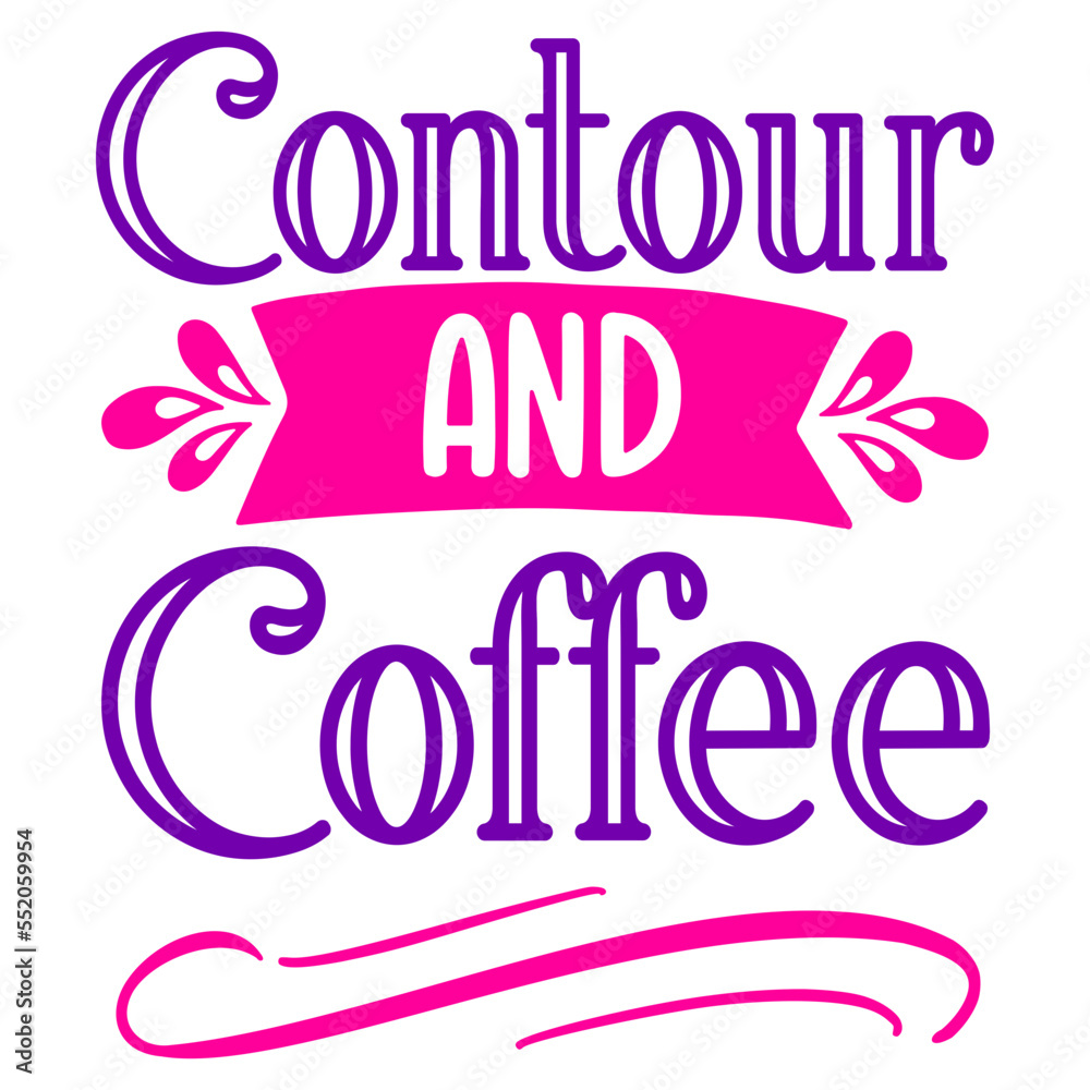 Contour And Coffee svg