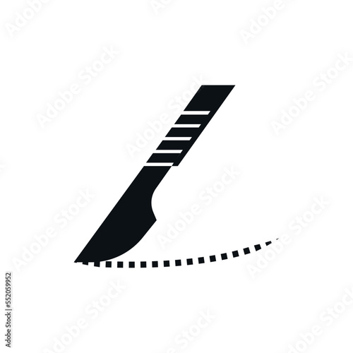 Scalpel icon. Line style icon design.
