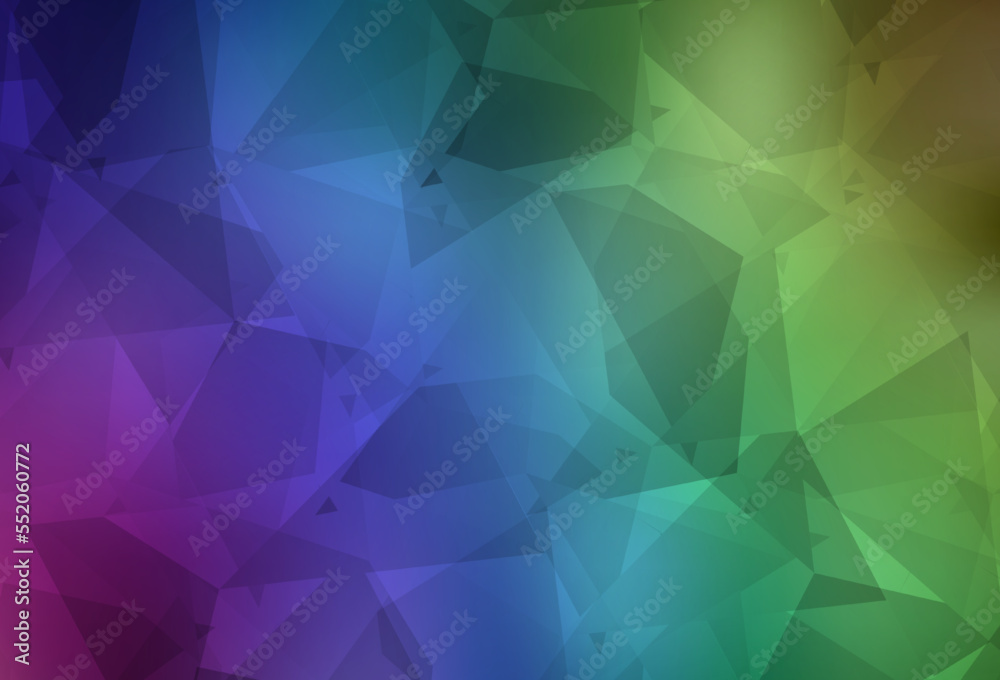 Obraz premium Light Multicolor vector template with chaotic poly shapes.