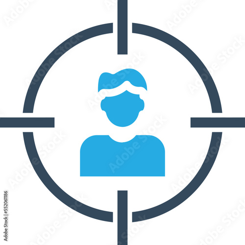 Character target Vector Icon
