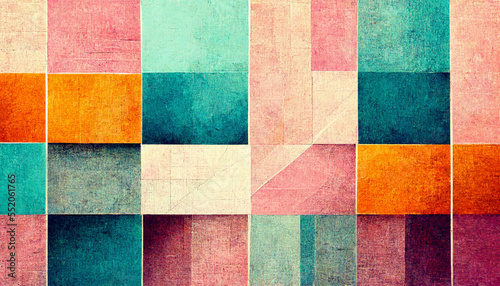 Digital art, geometric colorful pattern, digital textures