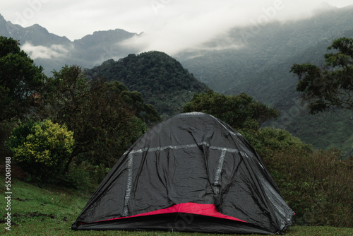 acampada en el Parque nacional Farallones de Cali, Colombia.