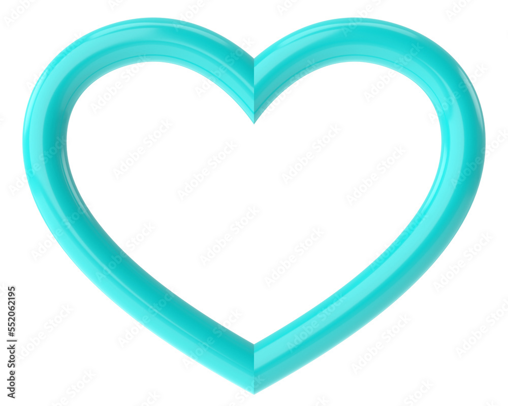 3D heart. Valentine card decoration. 3D illustration. 3D heart. Valentine card decoration. 3D illustration.