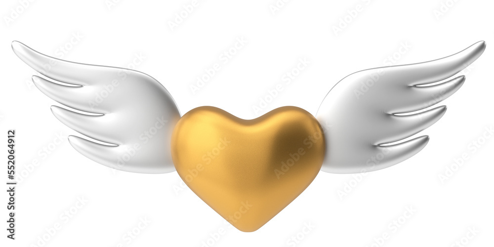 3D heart cupid. Valentine card decoration. 3D illustration. 3D heart cupid. Valentine card decoration. 3D illustration.