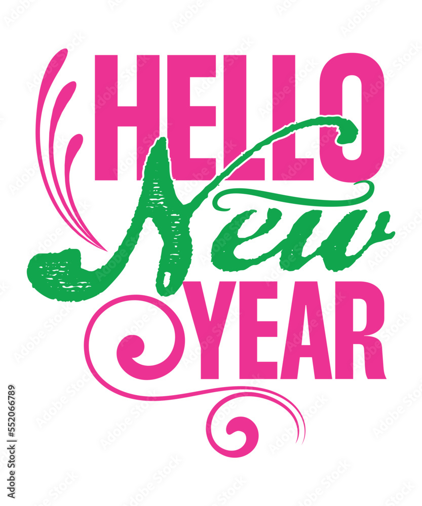 Happy New Year SVG File for shirt, Fireworks, New Year's Eve, for