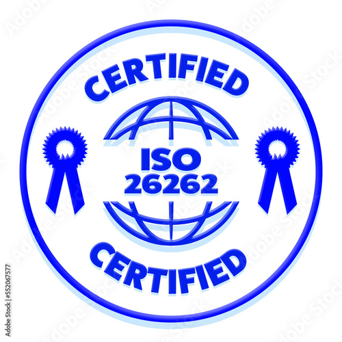 ISO26262 certification stamp for Functional Safety in Electronics and Software Engineering in the Automotive industry