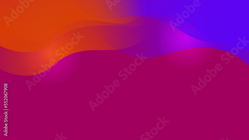 Abstract magenta blue and orange gradient background with technology and speed motion concept