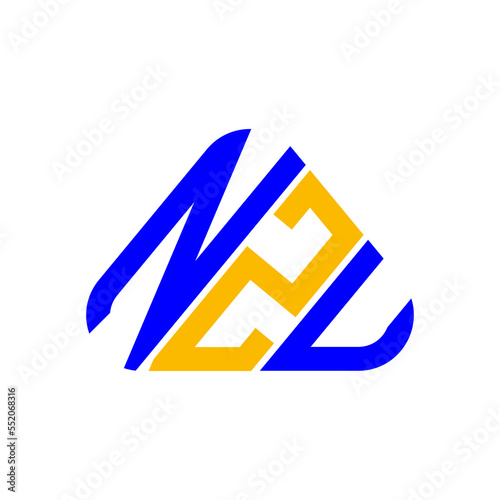 NZU letter logo creative design with vector graphic, NZU simple and modern logo. photo