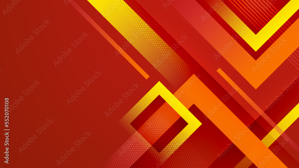 Modern abstract red and orange gradient background with bright contrast, geometric shape, and 3d dynamic element. Vector illustration abstract graphic design banner pattern presentation web template. Modern abstract red and orange gradient background with bright contrast, geometric shape, and 3d dynamic element. Vector illustration abstract graphic design banner pattern presentation web template.