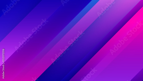Abstract blue and pink gradient background with geometric dynamic shapes and sport speed motion element. Design for technology background, hi-tech, sport