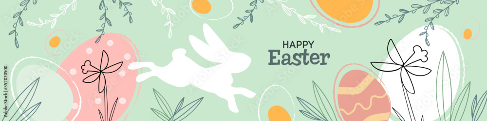 Fotografia Happy Easter banner