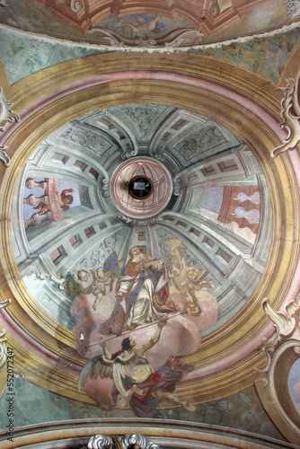 Saint Nicholas  fresco in the parish church of Saint Nicholas in Hrascina  Croatia