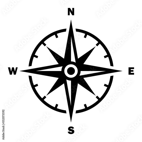 compass icon, vector illustration