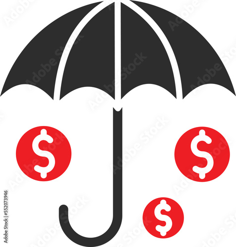 Dollar Protection Vector Icon
