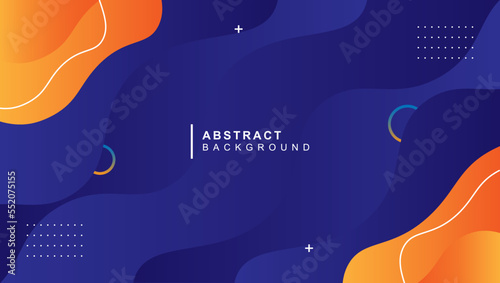 stylish yellow and blue fluid gradient background
