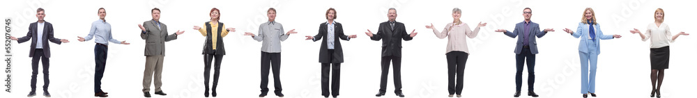 group of successful business people isolated on white group of successful business people isolated on white