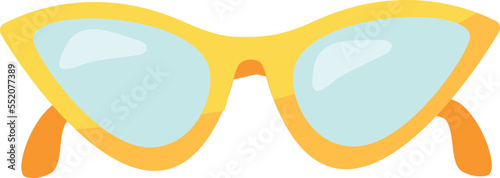 Fashion female sunglasses icon. Summer woman accessory