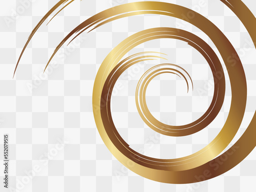 筆書き渦巻と市松模様の背景　横位置　ホワイト＆ゴールド