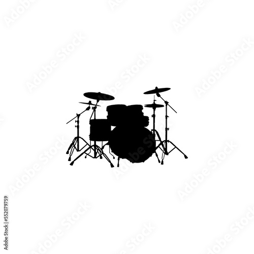 Drum icon. Simple style music festival ticket poster background symbol. Drum brand logo design element. Drum t-shirt printing. vector for sticker.
