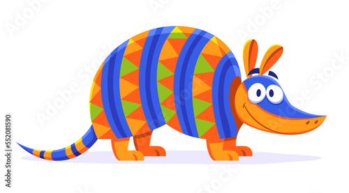 Vector Cute Colorful Cartoon Alebrije Isolated