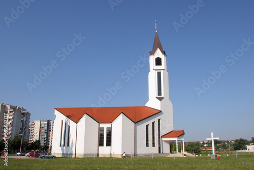 Parish Church of the Sacred Heart of Jesus in Karlovac, Croatia © zatletic