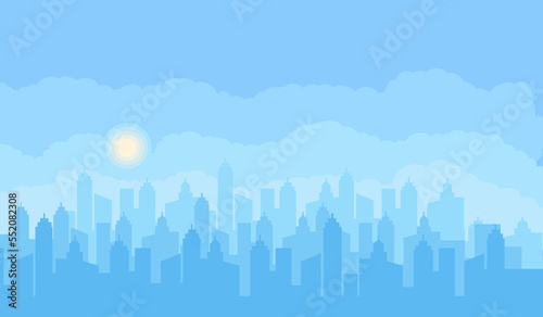 City landscape background