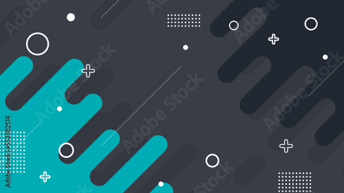 Abstract rounded line background. Minimalist halftone background with dark and blue combination color.