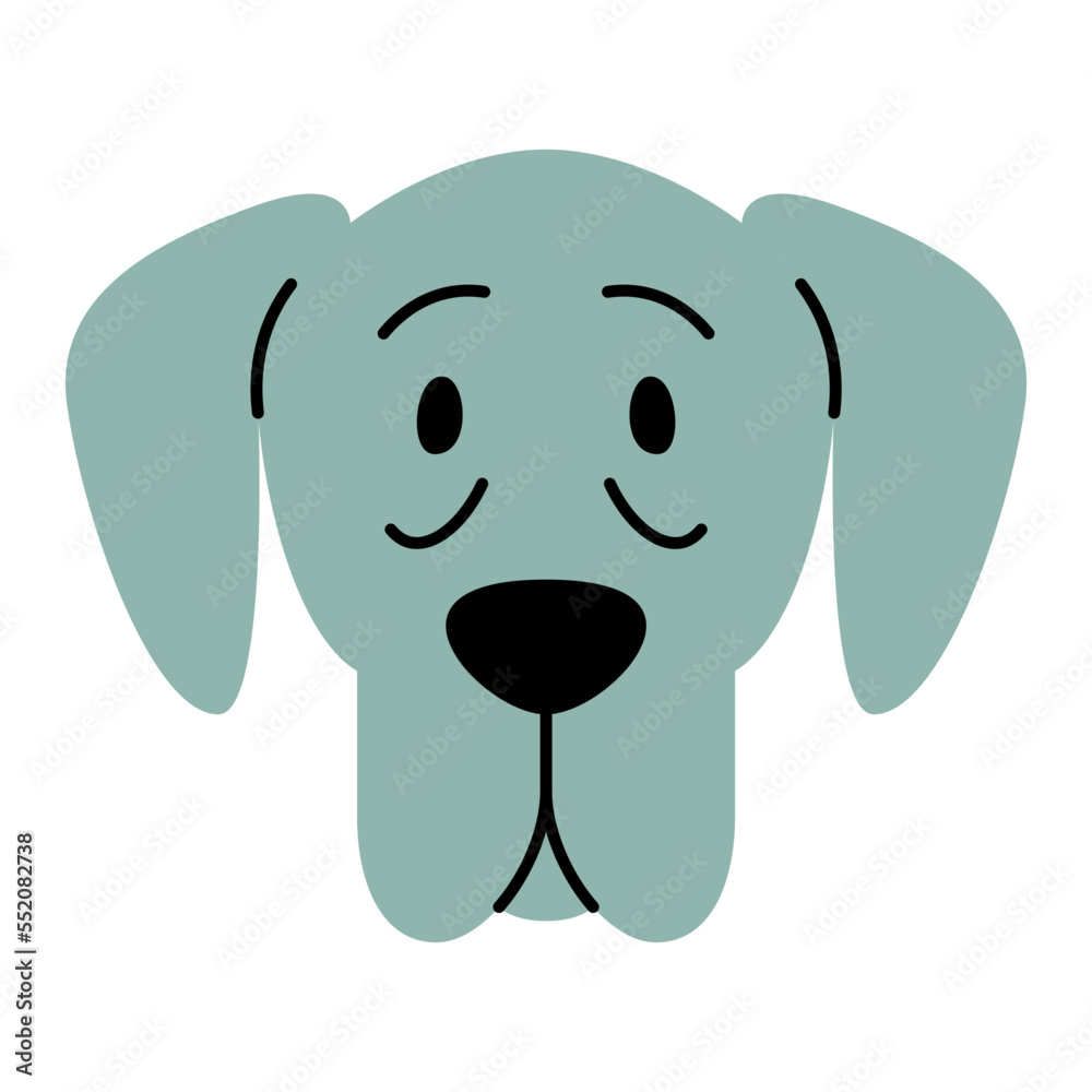 Vector Cute Dog Icon Illustration Vector Cute Dog Icon Illustration