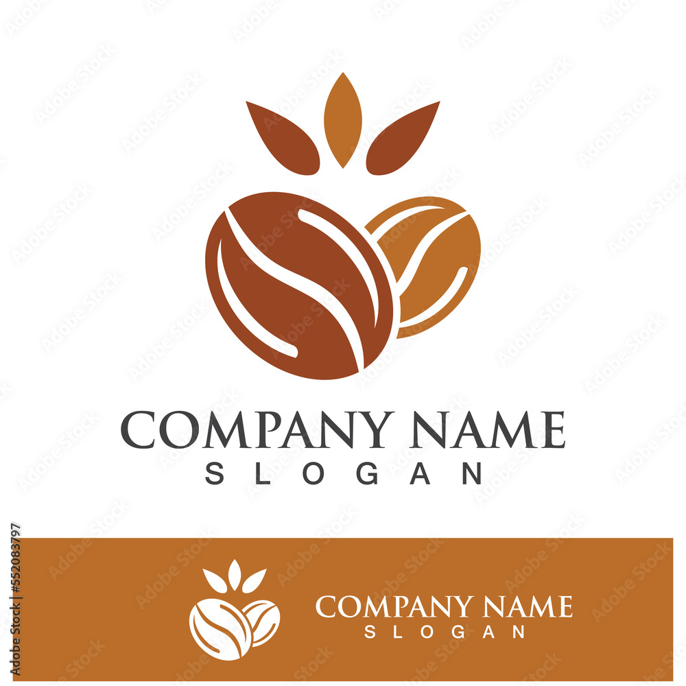 Fototapeta premium coffee bean icon vector