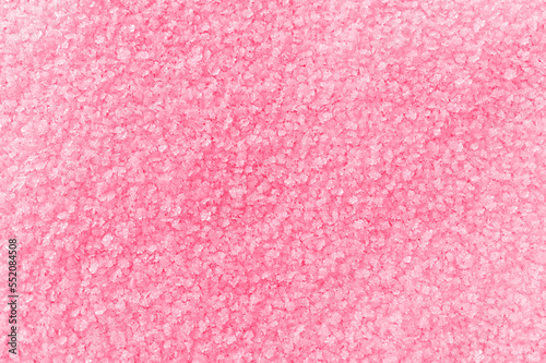 Abstract texture pink red snowy background Winter vertical background with snow crystals toned viva magenta color of the year 2023 Copy space, textured frozen surface, natural